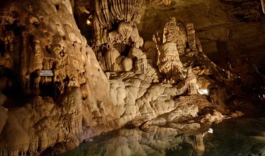 Inside of the Natural Bridge Caverns in San Antonio 