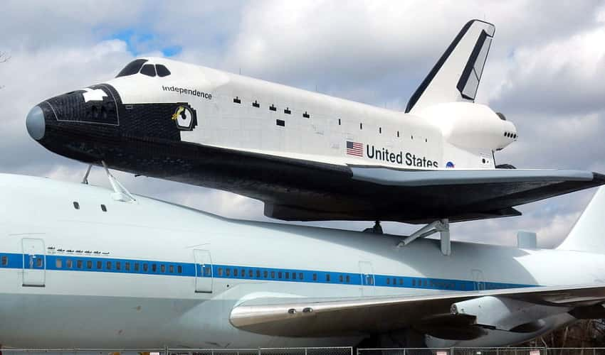 The Independence Space Shuttle in Space Center Houston