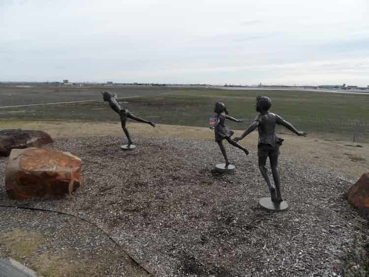 DFW Founders Plaza statues