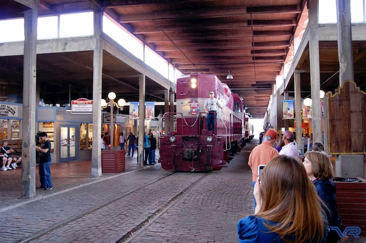 Grapevine Vintage Railroad in station