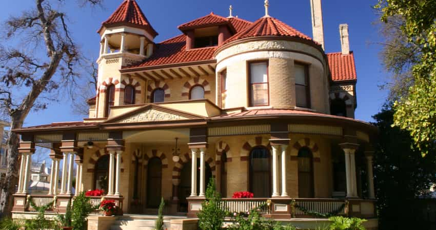 A Victorian home in the King William Historic District