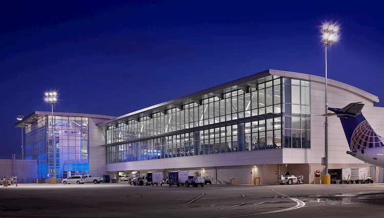 the exterior of george bush intercontinental airport