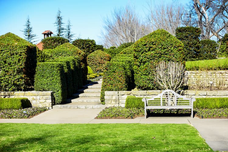 Sunken Garden at Dallas Arboretum