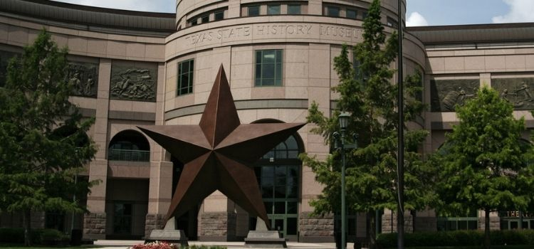 front of texas state history museum
