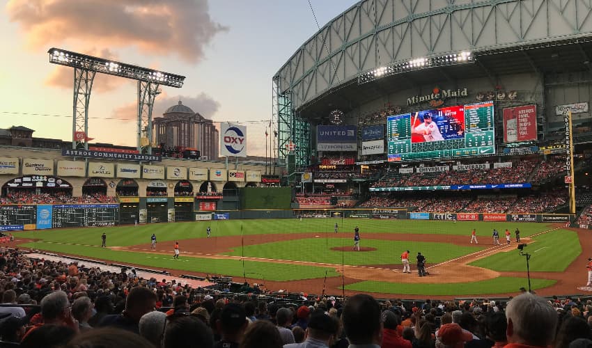 A game at Minute Maid Park