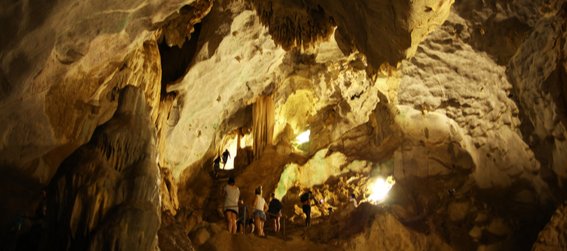 inside of the natural bridge caverns in san antonio